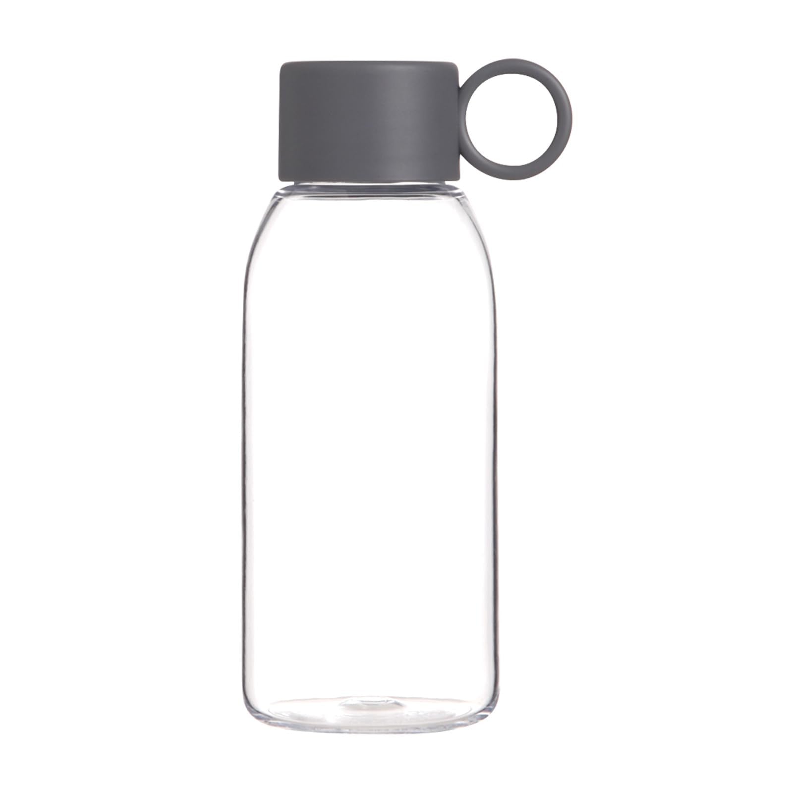 emoi 15oz Kids Water Bottle, Clear Reusable Leak Proof BPA-Free Water Bottles for Boys Girls Men Women Ideal Size for School Travel Hiking Gym Office Ideal for Daily Hydration/White