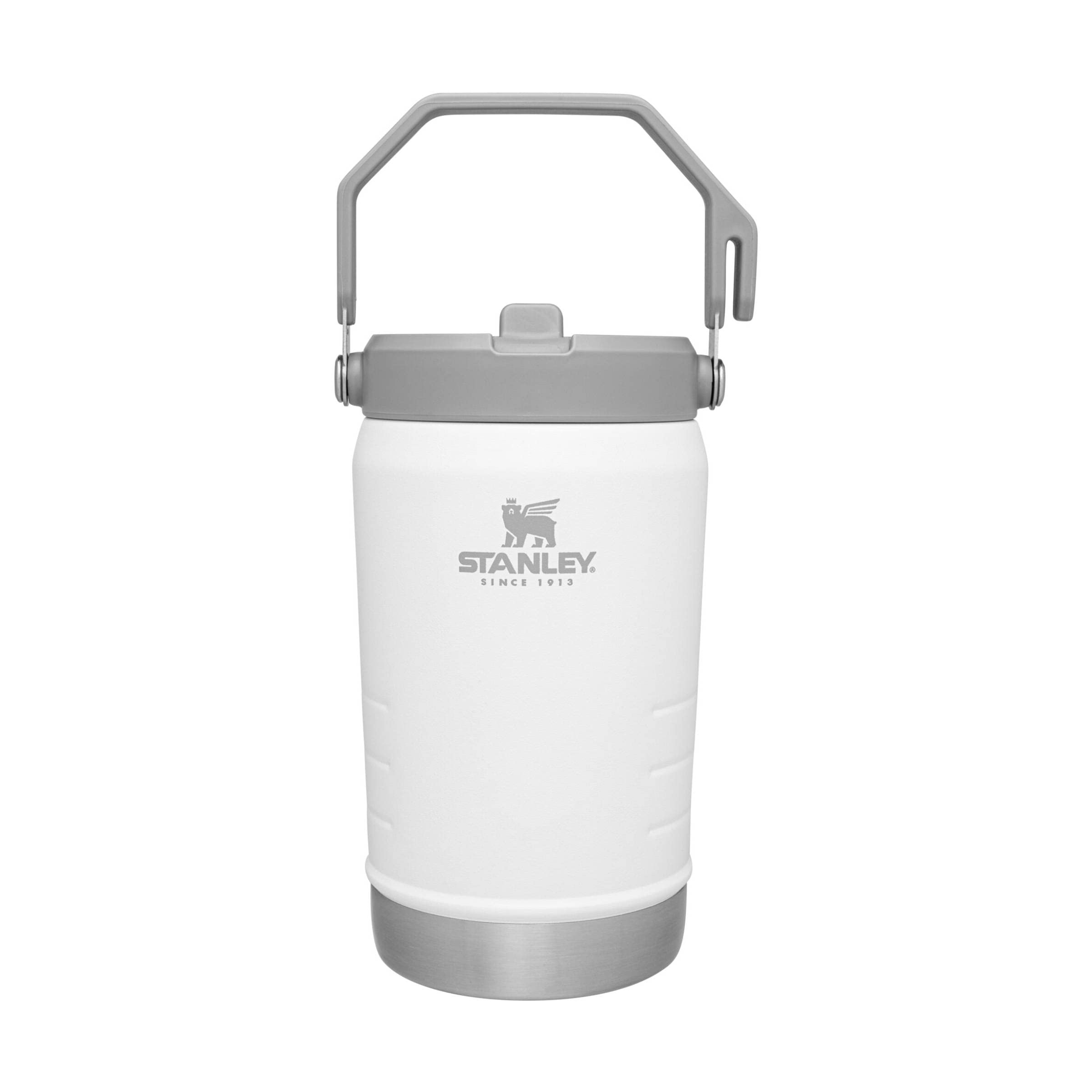 Stanley IceFlow Flip Straw Jug with Handle 40 oz| Twist On Lid and Flip Up Straw | Leak Resistant for Travel and Sports | Insulated Stainless Steel | BPA-Free | Rose Quartz