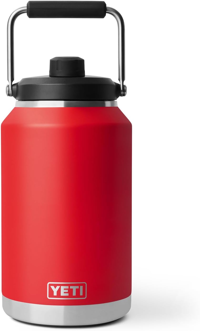 YETI Rambler Gallon Jug 2.0, Vacuum Insulated, Leakproof, Stainless Steel with MagCap, Rescue Red