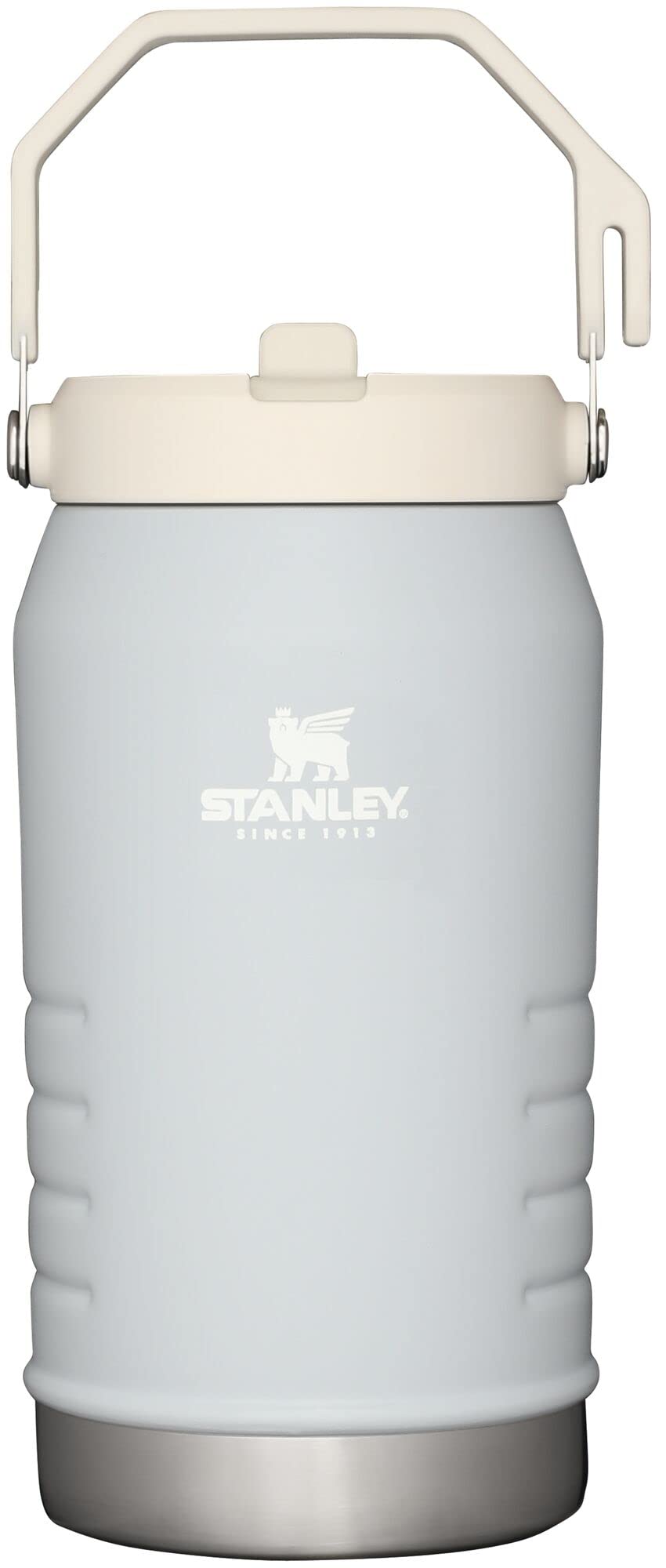 Stanley IceFlow Flip Straw Jug with Handle 40 oz| Twist On Lid and Flip Up Straw | Leak Resistant for Travel and Sports | Insulated Stainless Steel | BPA-Free | Rose Quartz