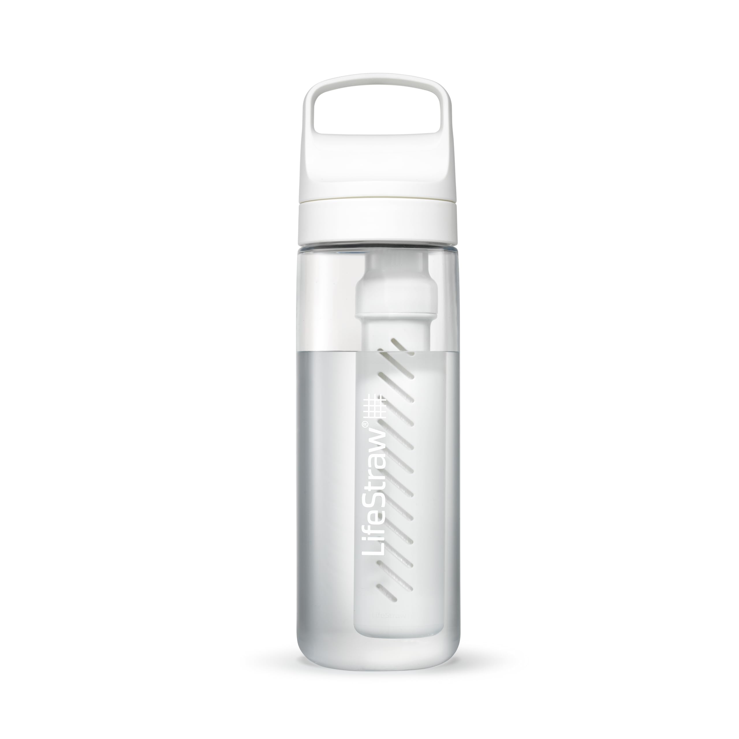 LifeStraw Go Series – BPA-Free Water Filter Bottle for Travel and Everyday Use, Removes Bacteria, Parasites and Microplastics, Improves Taste, 1L 2-Pack Icelandic Blue and Aegean Sea