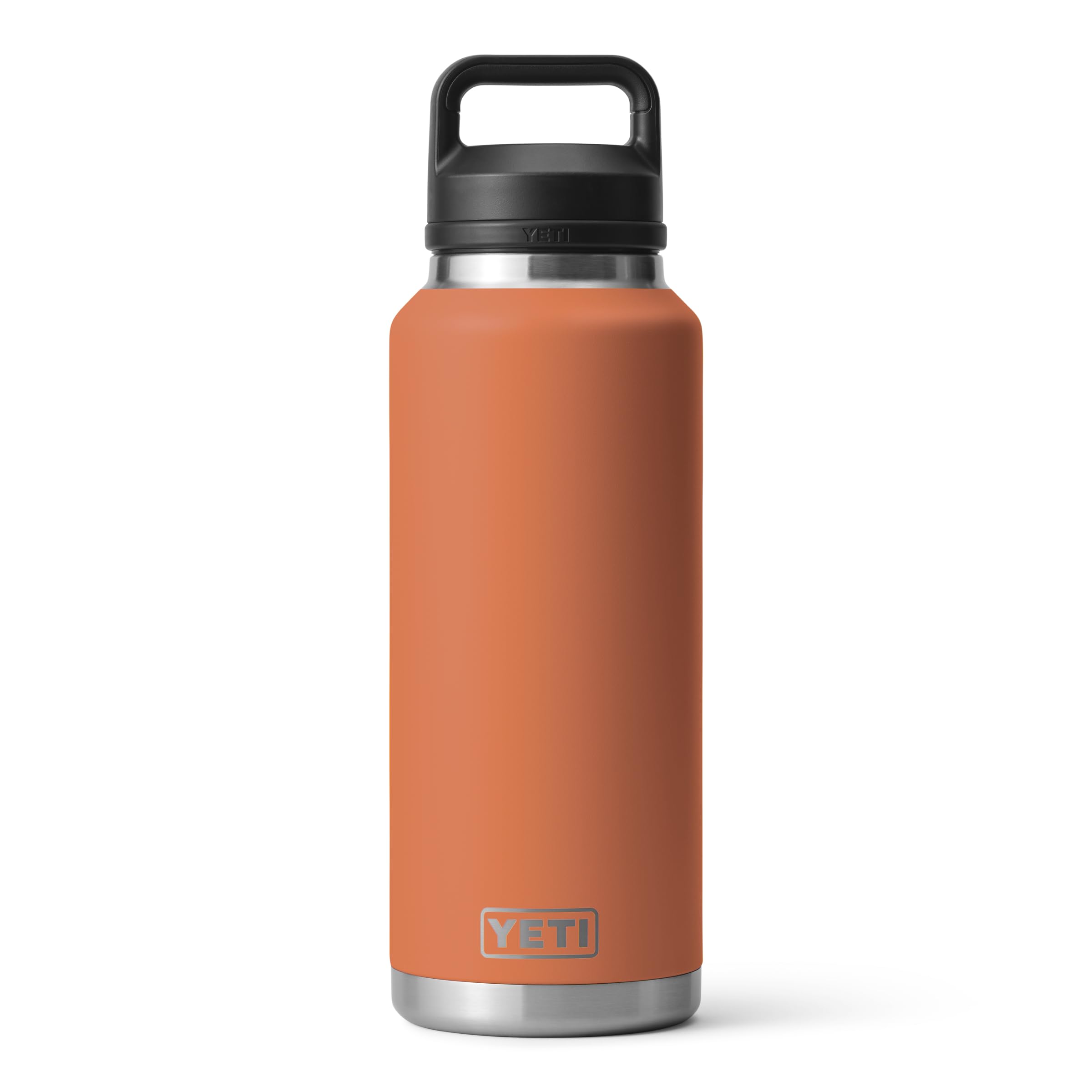 YETI Rambler 46 oz Bottle, Leakproof, Vacuum Insulated, Stainless Steel with Chug Cap, Black