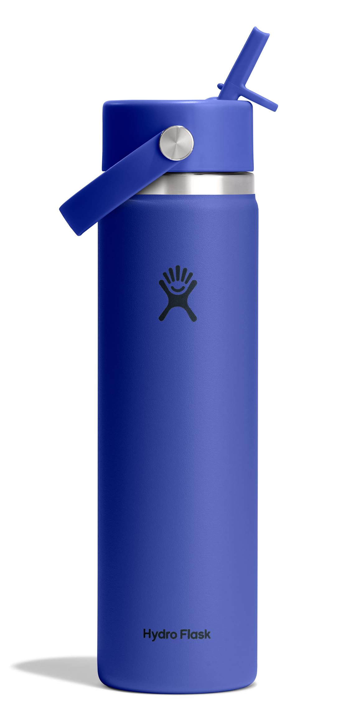 Hydro Flask Water Bottle - Insulated Stainless Steel - Wide Mouth Flex Straw Lid, Non Spill, Leakproof and Refillable in 64 Oz Tonal Agave