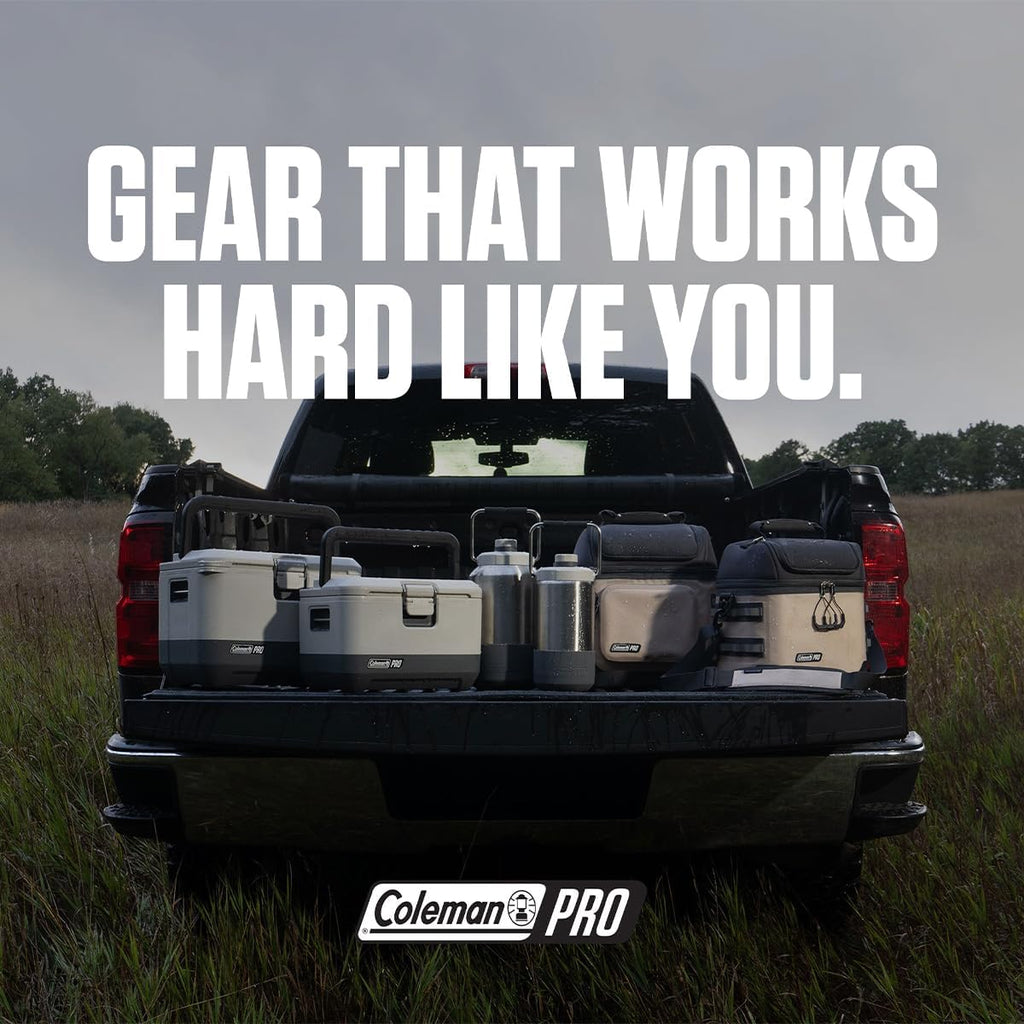 Coleman Pro Heavy-Duty Insulated Gallon Water Jug, Leakproof Portable Jug for Rugged Use, Durable Steel Water Bottle