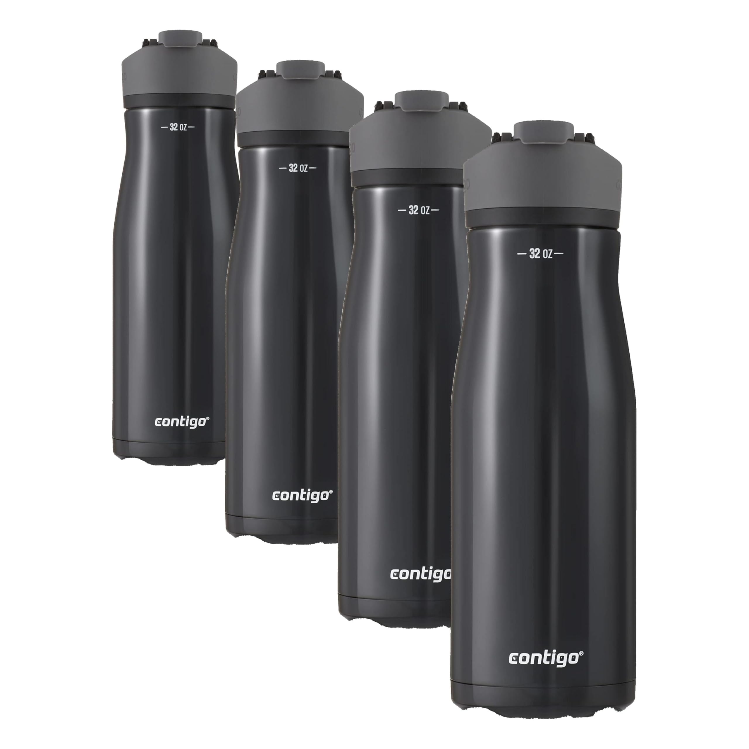 Contigo Cortland Chill 2.0 Stainless Steel Water Bottle with AUTOSEAL Lid 24 oz Juniper and Azalea 2-Pack